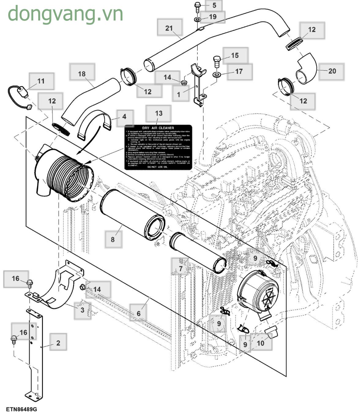 Air Cleaner W/ Turbocharger - ST824253